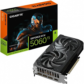 Видеокарта RTX5060Ti 16Gb Gigabyte GV-N506TWF2MAX OC-16GD НК