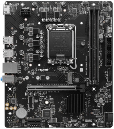 Материнская плата LGA1700 MSI PRO H610M-S DDR4