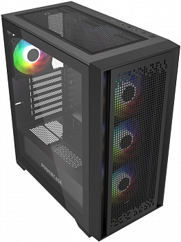 Корпус Powercase ByteFlow Black ARGB CBFB-A4