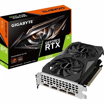 Видеокарта RTX3050 6Gb Gigabyte GV-N3050WF2OCV2-6GD