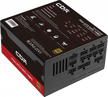 Блок Питания CBR ATX 1000W 80+ Gold PSU-ATX1000-14MG