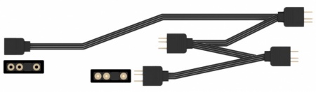 Кабель-разветвитель 1/4 ID-COOLING FS-04 ARGB (160шт/кор, 5V, 3 pin) Retail