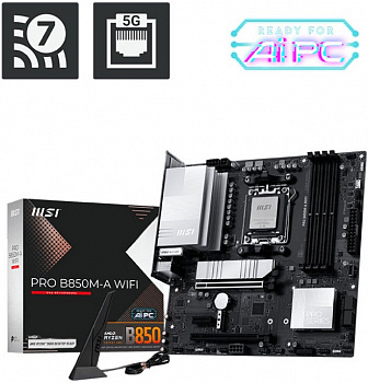 Материнская плата AM5 MSI PRO B850M-A WIFI
