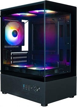 Корпус XASTRA Q300M 5FRGB Black / Q300M-5FC12F