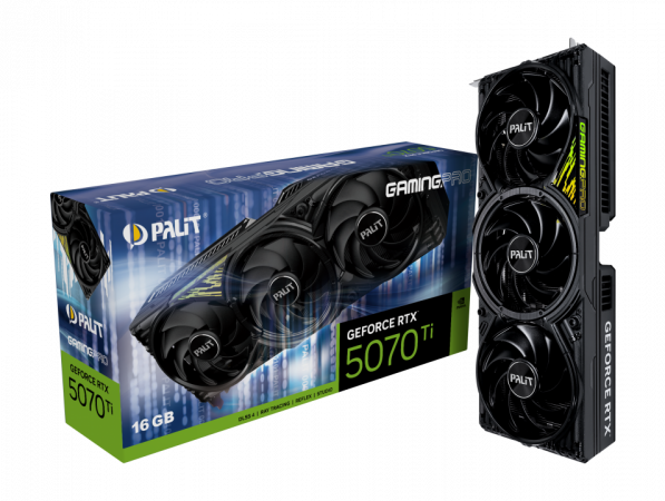 Видеокарта RTX5070Ti 16Gb Palit GAMINGPRO NE7507T019T2-GB2031A