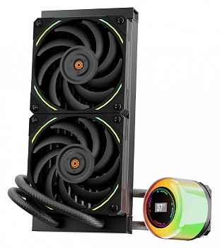 Комплект водяного охлаждения 1STPLAYER CC 240 Black / 2x120mm, ARGB / CC-240-BK