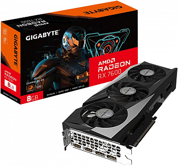 Видеокарта RX7600 8Gb Gigabyte GV-R76GAMING OC-8GD НК