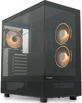 Корпус HSPD F710 Panoramic Black TG ARGB ATX F710-TGBK-ARGB