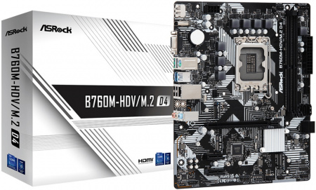 Материнская плата LGA1700 ASRock B760M-HDV/M.2 D4
