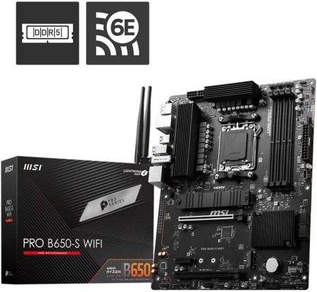 Материнская плата AM5 MSI PRO B650-S WIFI BS