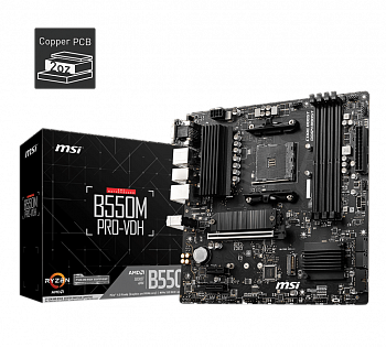 Материнская плата AM4 MSI B550M PRO-VDH