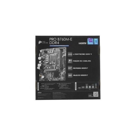 Материнская плата LGA1700 MSI PRO B760M-E DDR4