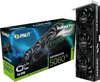 Видеокарта RTX5060Ti 16Gb Palit INFINITY 3 OC NE7506TS19T1-GB2061S WBS