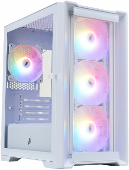 Корпус 1STPLAYER TRILOBITE T4-G GLASS FRGB White T4-G-WH-4F1-W