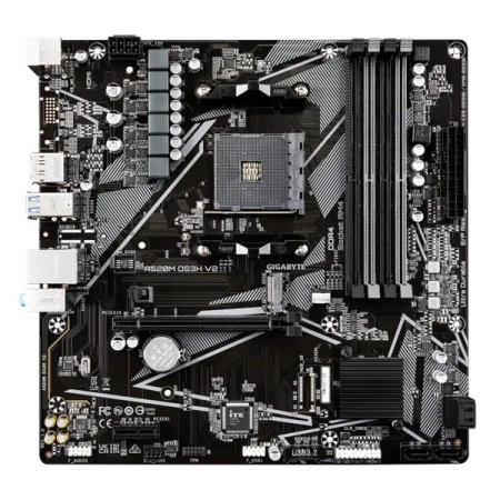 Материнская плата AM4 Gigabyte A520M DS3H V2
