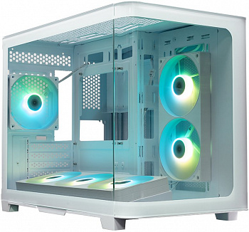 Корпус XASTRA QR500M 6ARGB-FC-C6-UC White / QR500M-1FA36A-1FA24A-1FC12A-C6-UC-WH