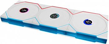 Комплект вентиляторов (3 in 1) Li UNI FAN TL WIRELESS LCD 120 Reverse Blade WHITE (G99.12RTLLCD1W3W)