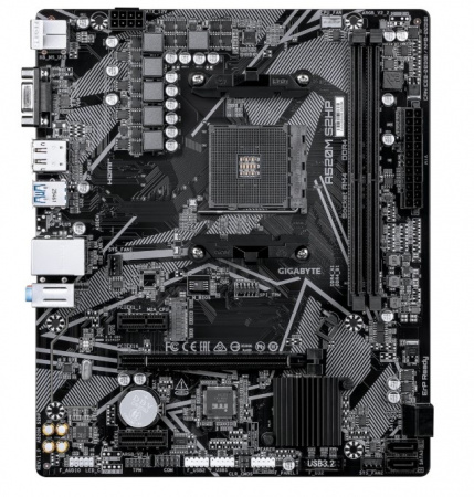 Материнская плата AM4 Gigabyte A520M S2HP