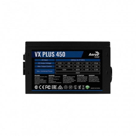 Блок питания 450W Aerocool Formula V Line VX-450 PLUS