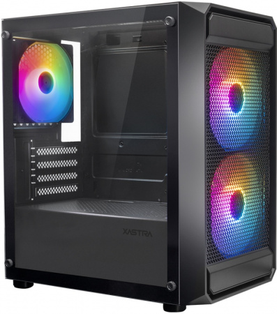 Корпус XASTRA A303M 3FRGB Black BS