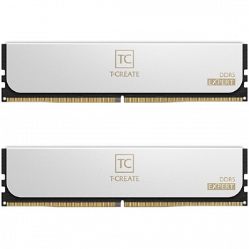 Модуль памяти DDR5 64GB (2x32Gb) 6400MHz TEAMGROUP T-Create Expert White CTCWD564G6400HC34BDC01