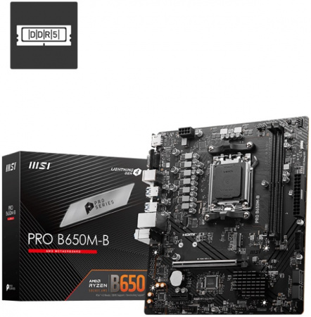 Материнская плата AM5 MSI PRO B650M-B DDR5 BS