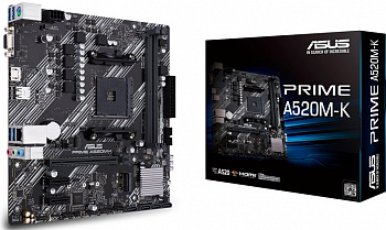Материнская плата AM4 ASUS PRIME A520M-K