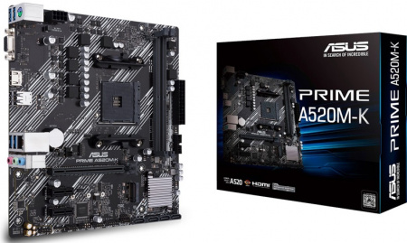 Материнская плата AM4 ASUS PRIME A520M-K