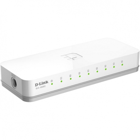 Коммутатор D-link DES-1008C/B1A L2 Unmanaged Switch with 8 10/100Base-TX ports