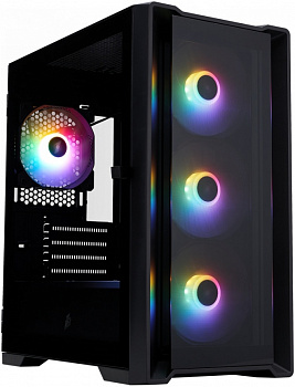 Корпус 1STPLAYER TRILOBITE T4-G GLASS FRGB Black / T4-G-BK-4F1