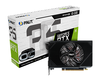 Видеокарта RTX3050 6Gb Palit StormX V1 OC NE63050S18JE-1072F СНК
