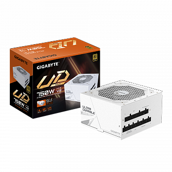 Блок питания Gigabyte ATX 750W GP-UD750GM PG5 ICE 80+ gold белый