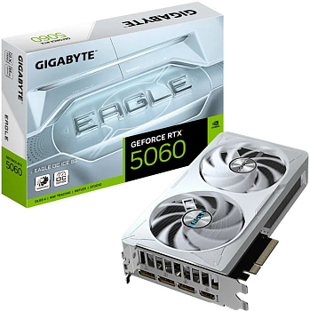 Видеокарта RTX5060 8Gb Gigabyte GV-N5060EAGLEOC ICE-8GD