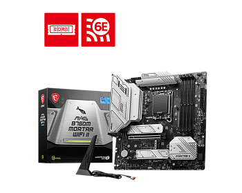 Материнская плата LGA1700 MSI MAG B760M MORTAR WIFI II DDR5 Материнская плата LGA1700 MSI MAG B760M MORTAR WIFI II DDR5