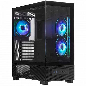 Корпус XASTRA Q500 3ARGB-C10 Black / Q500-3FM12A-C10