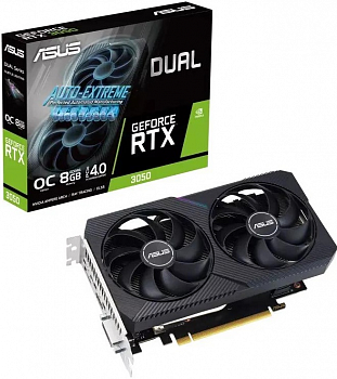 Видеокарта RTX3050 8Gb Asus DUAL-RTX3050-O8G-V2