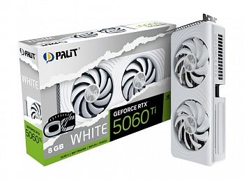 Видеокарта RTX5060Ti 8Gb Palit DUAL WHITE OC NE7506TU19P1-GB2062M