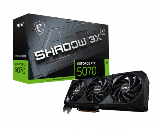 Видеокарта RTX5070 12Gb MSI SHADOW 3X OC BS НК