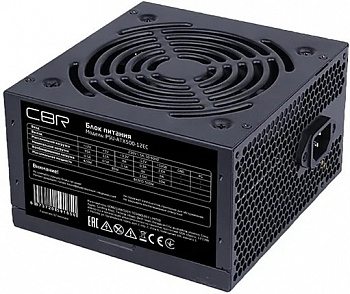 Блок питания 500W CBR ATX  12cm fan, PSU-ATX500-12EC