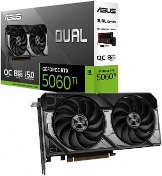 Видеокарта RTX5060Ti 16Gb ASUS DUAL-RTX5060TI-O16G