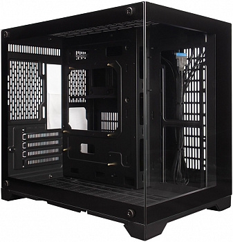 Корпус 1STPLAYER MEGAVIEW MV6-TP Black / mATX / MV6-TP-BK