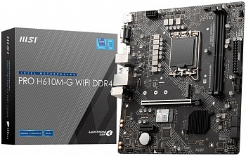 Материнская плата LGA1700 MSI PRO H610M-G WIFI DDR4