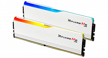 Модуль памяти DDR5 32GB (2x16Gb) 6000MHz G.SKILL Ripjaws M5 RGB F5-6000J3636F16GX2-RM5RW White