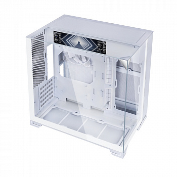 Корпус Lian Li O11 Vision-M Digital / White / 1 x 140mm PWM Fan / Mini-Tower, TG / G99.O11VMDW.R0