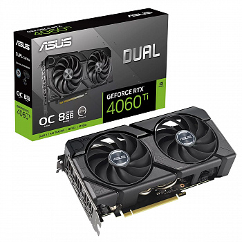 Видеокарта RTX4060Ti 8Gb Asus DUAL-RTX4060TI-O8G-EVO