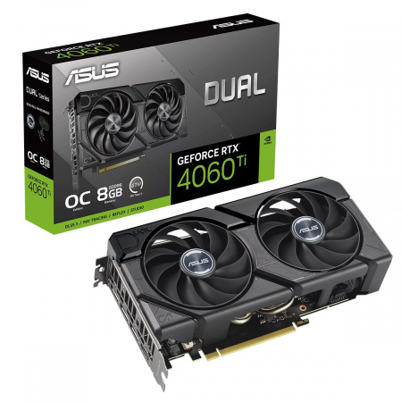 Видеокарта RTX4060Ti 8Gb Asus DUAL-RTX4060TI-O8G-EVO