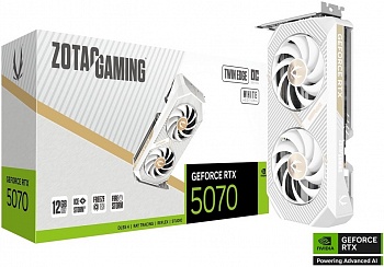 Видеокарта RTX5070 12GB Zotac TWIN EDGE OC WHITE ED ZT-B50700Q-10P