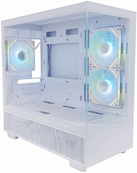 Корпус 1STPLAYER MIKU Mi5 ARGB, белый Mi5-WH-2FC7R-W-1FC7-W