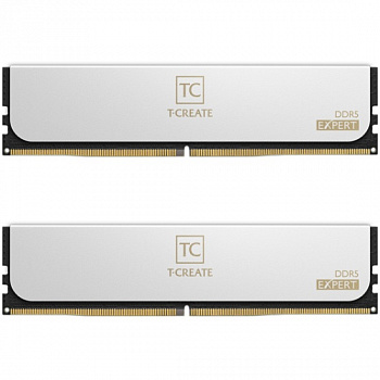 Модуль памяти DDR5 64GB (2x32Gb) 6400MHz TEAMGROUP T-Create Expert White CTCWD564G6400HC34BDC01