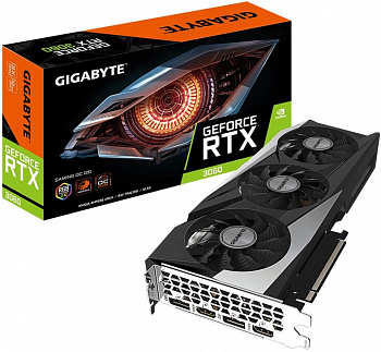 Видеокарта RTX3060 12Gb Gigabyte GV-N3060GAMING OC-12GD 2.0
